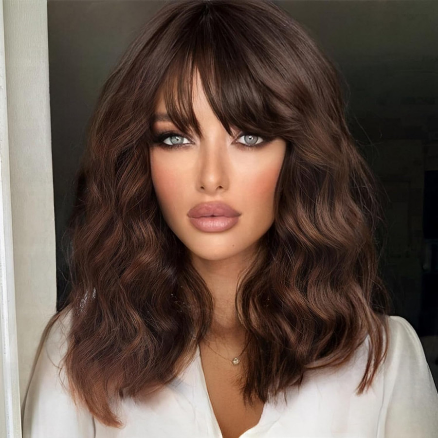 Peruca din Par Natural Delicate Brown